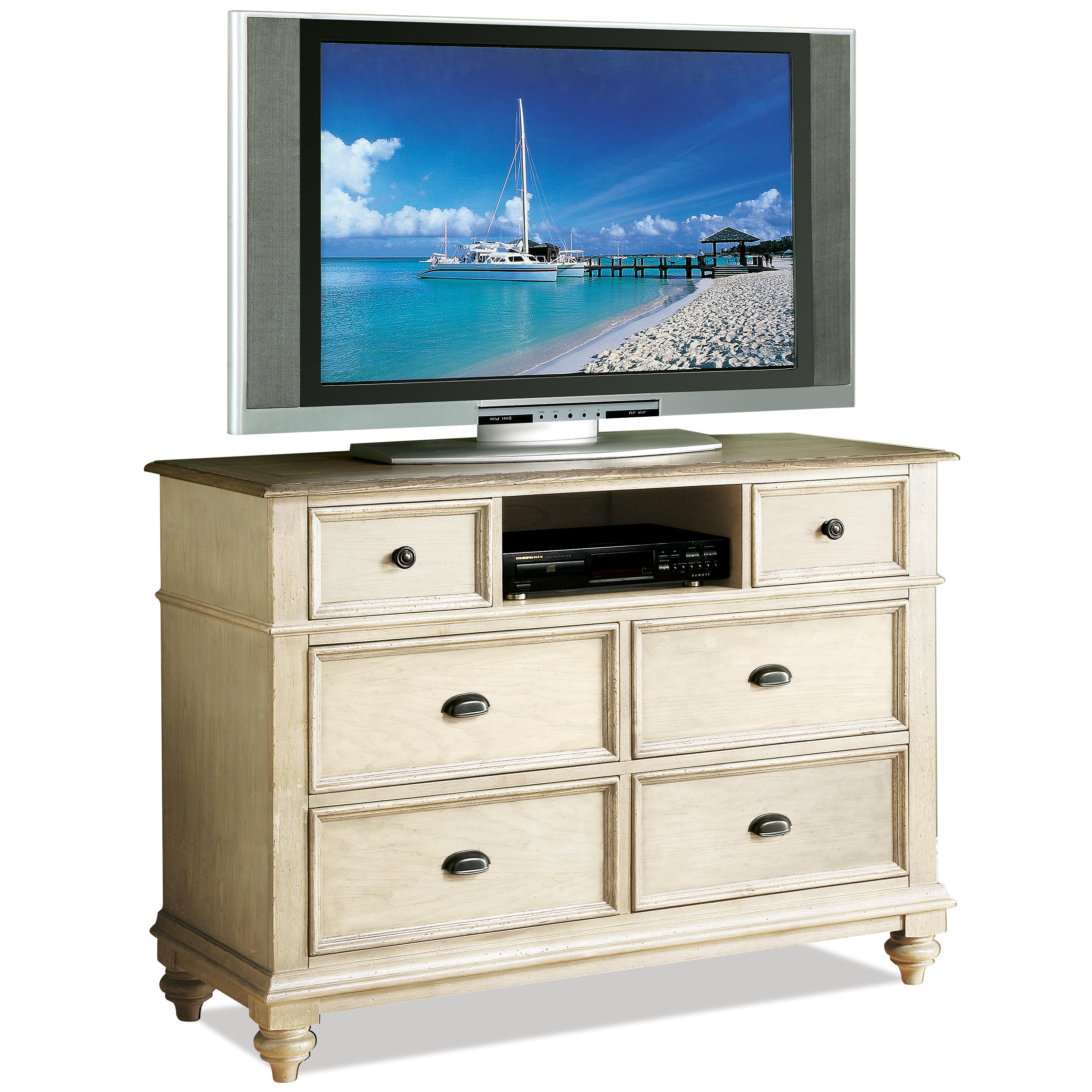 Riverside Furniture Coventry Two Tone 6 Drawer Entertainment Chest AHFA Chest Media Chest